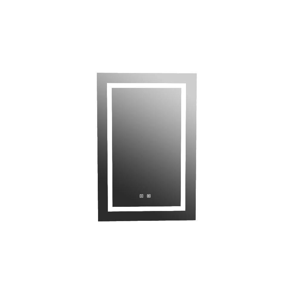 SLJ 24 in. W x 36 in. H Rectangular Black Aluminum Recessed/Surface Mount Medicine Cabinet with Mirror and LED price history on PriceWatchPro