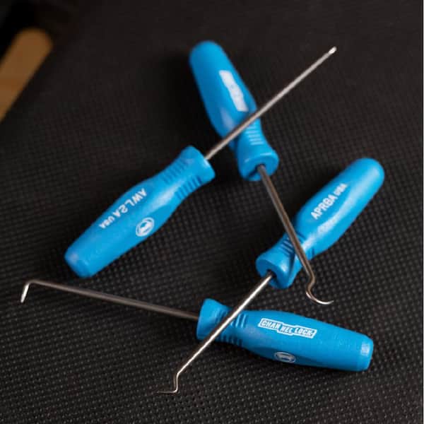 Channellock 4-Piece Precision Hook and Pick Set with Screwdriver