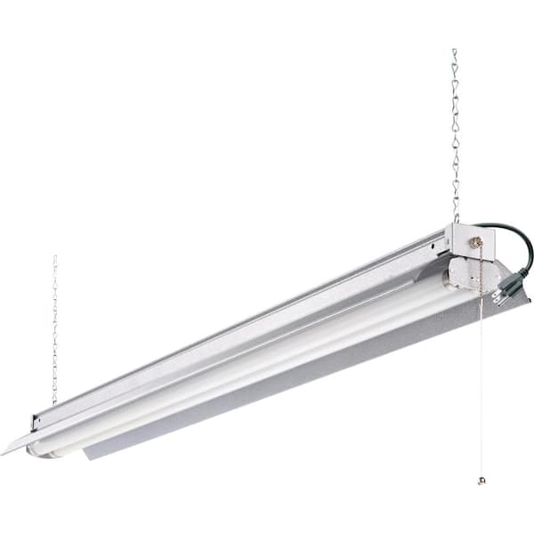Lithonia Lighting All Season 4 ft. 2-Light Grey T8 Strip Fluorescent Shop Light