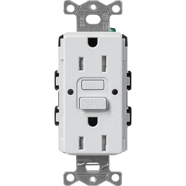 Lutron Claro 15-Amp Tamper Resistant Duplex Receptacle, Mist (SCR-15-GFST-MI)