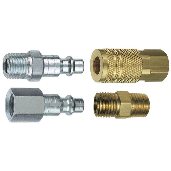 Husky 4-Piece 1/4 in. NPT x 1/4 in. I/M Coupler Kit 13203HOM - The Home ...