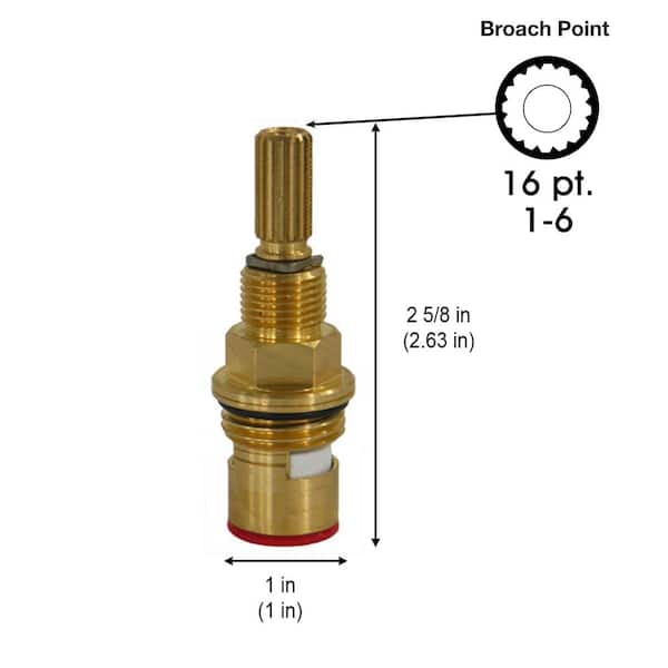 Everbilt 2 5/8 in. 16 pt Broach Hot Side Stem for Altmans Replaces