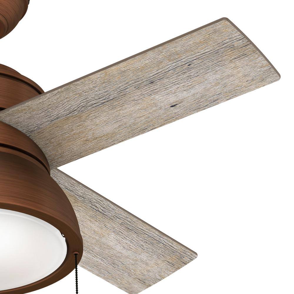 Loki Weathered Copper 36" LED Ceiling Fan with Reversible Blades