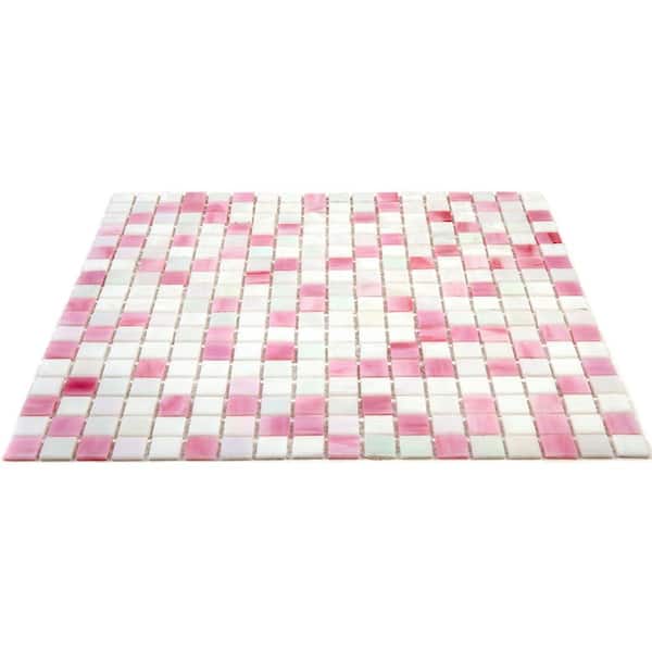 Apollo Tile Mingles 11.6 in. x 11.6 in. Glossy White and