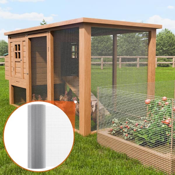 Hardware Cloth 1/2 in. x 3 ft. x 100 ft.19-Gauge Hardware Cloth Galvanized Wire Mesh Roll Chicken Wire Fencing Wire Mesh
