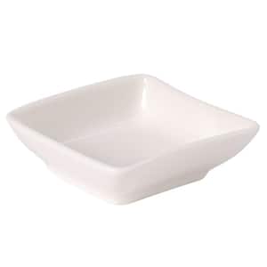 New Wave White 4.75 in. Square Individual Bowl