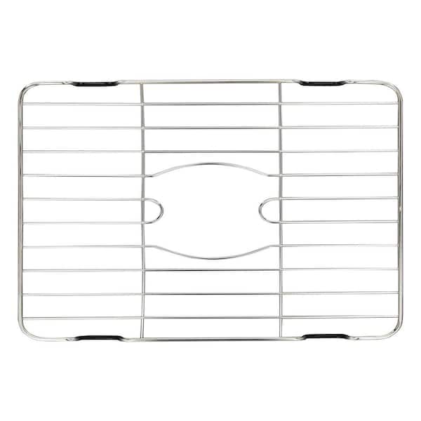 Better Houseware 18.125 in. L x 12.625 in. W Sink Bottom Grid Protector in Stainless Steel
