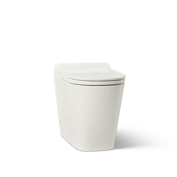 Leap 12 in. 1-Piece 1.0/1.28 GPF Dual Flush Elongated Smart Toilet In Dune