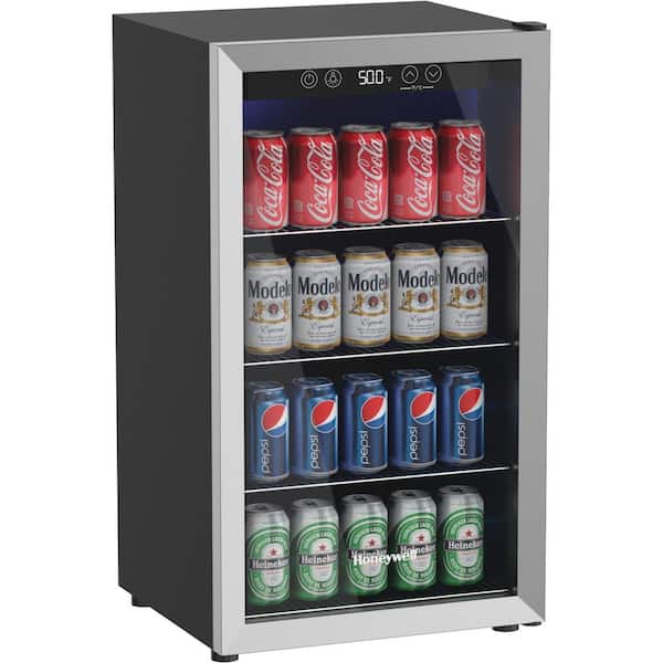 COOLHOME Beverage Refrigerator and Cooler - 85 Can Mini Fridge