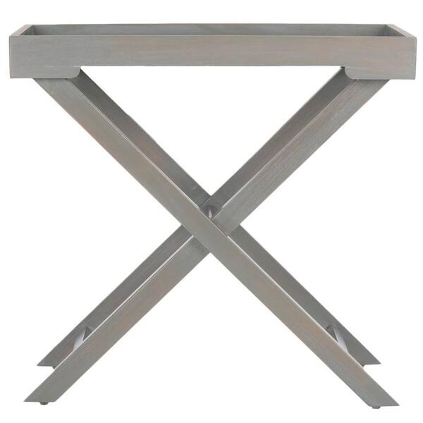 Safavieh Leo French Grey Tray Side Table