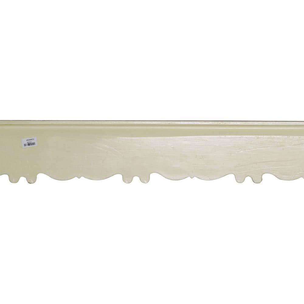 Emery White Polyurethane Decorative Crown Moulding Panel