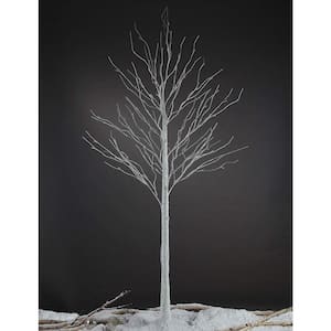 6 ft. Warm White Pre-Lit Birch Tree Artificial Christmas Tree for Home, Festival, Party Indoor and Outdoor Use
