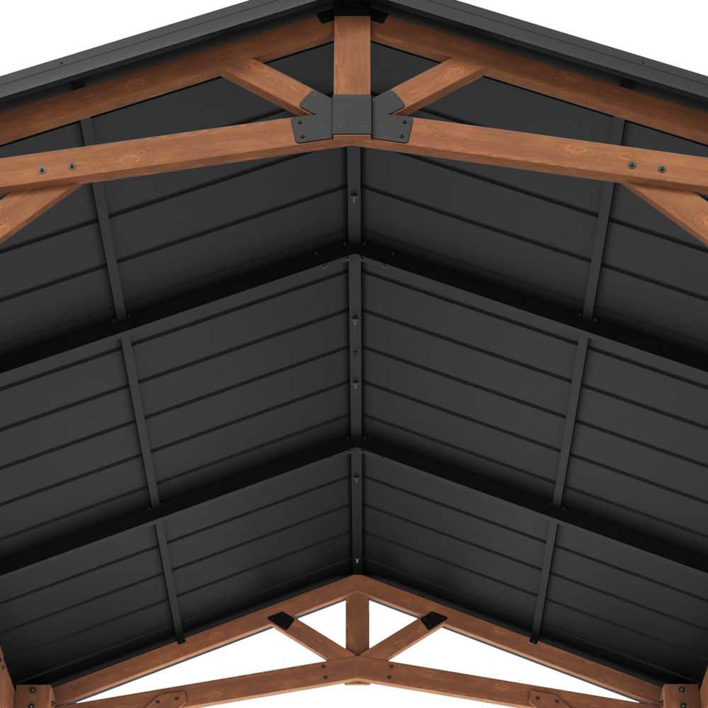 Norwood 12x10 Cedar and Steel Outdoor Gazebo