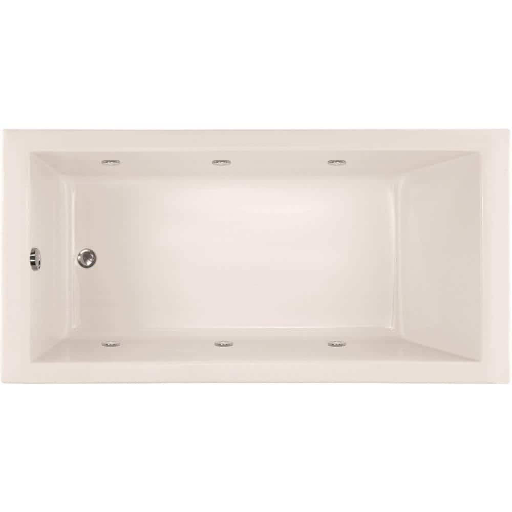 Lacey 66 in. Acrylic Rectangular Drop-in Air Bath and Whirlpool Bathtub in White price history on PriceWatchPro