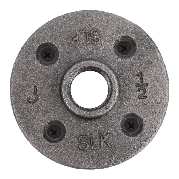 10PS 1/2" 3 Hole Floor Flange Decor Malleable Cast Iron Pipe Floor Threaded Pipe 