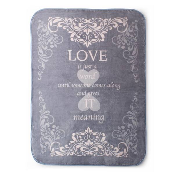 Unbranded Love Hi Pile Luxury 60X80 Oversized Throw