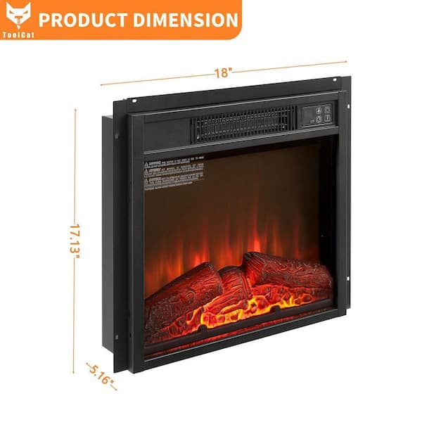 heater8枚セット Zimtown 18'' Electric Fireplace Insert w/Remote & WiFi Control