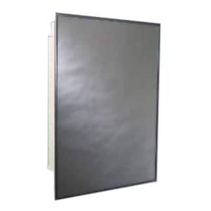 16.1 in. W x 26.1 in. H Rectangular Recessed or Surface Mount Framed Mirror Medicine Cabinet