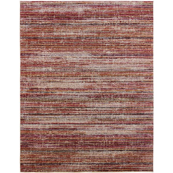KALATY Wine Strie 5 ft. 3 in. x 7 ft. 6 in. Indoor / Outdoor Area Rug
