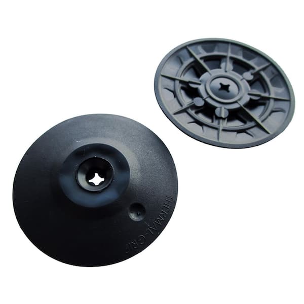2 in. Thermal-Grip Flat Building Wrap Insulation Fastener Washer 1000 EA Black