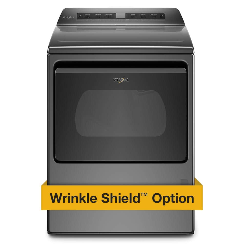 Whirlpool 7.4 cu. ft. Chrome Shadow Gas Vented Dryer with Wrinkle Shield  WGD5100HC - The Home Depot