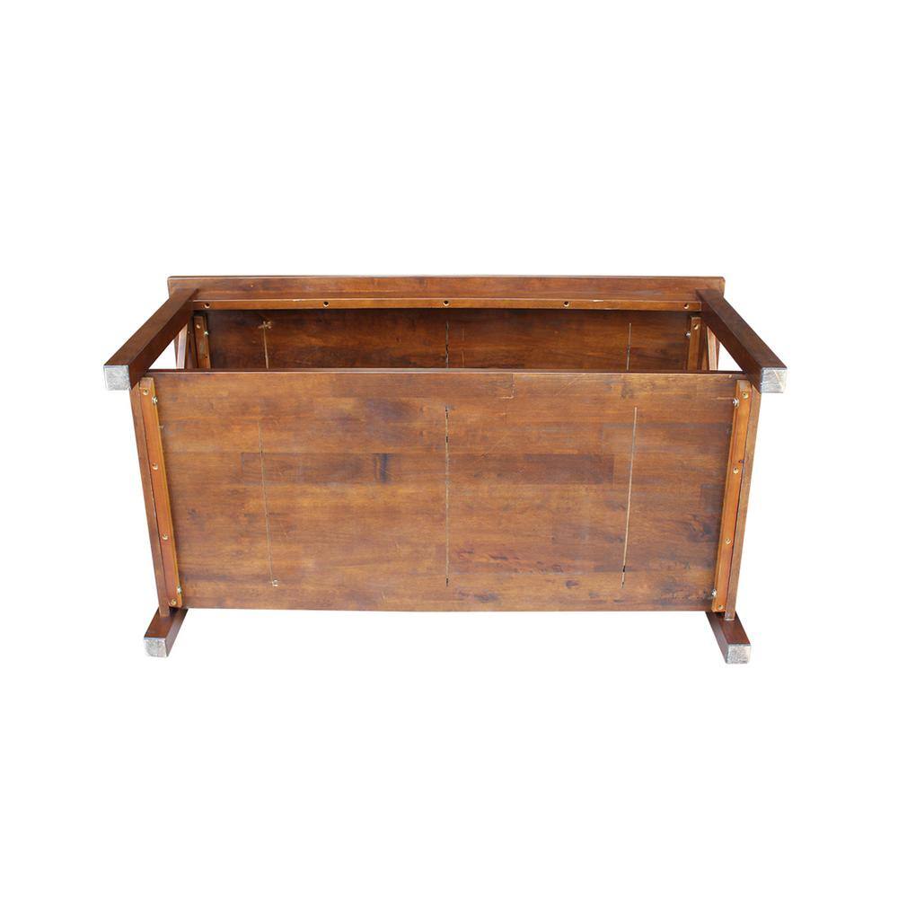 Hampton Espresso 46'' Solid Rubberwood Rectangular Coffee Table