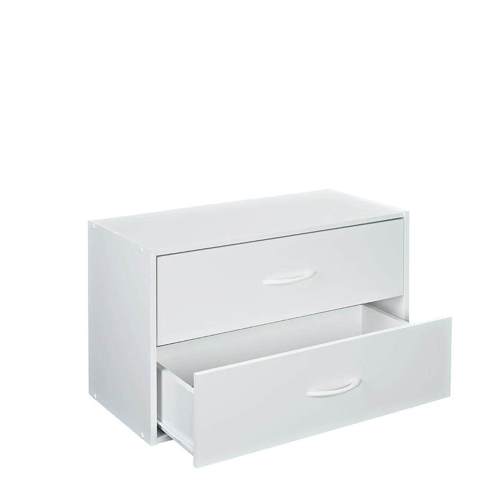 ClosetMaid 24 in. W White Base Organizer with drawers for Wood Closet ...