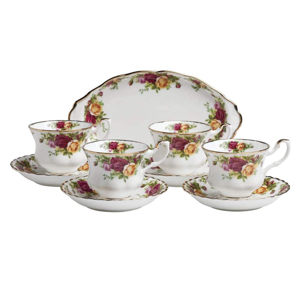 ROYAL ALBERT Old Country Roses Bone China 9-Piece Tea Set Completer -  IOLCOR20102