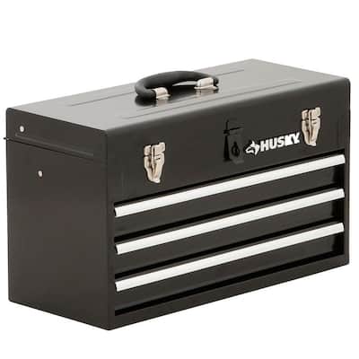 3-Drawer Tool Chest Rolling Storage Cabinet with Sliding Drawers,Keyed Locking System Toolbox Organizer with 4-Wheel Rolling for Garage and Warehouse Red