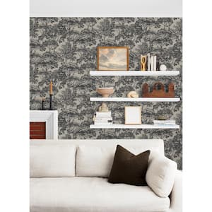 Teatro Black Trees Non-Pasted Vinyl Wallpaper