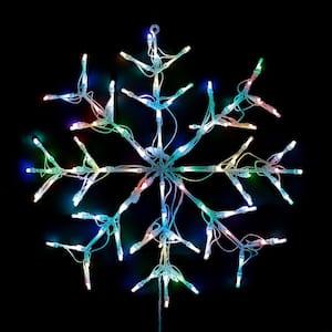 28 in. Holidynamics Christmas Dynamic RGB Color Changing Snowflake