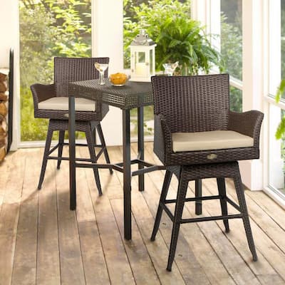 Wicker Counter Height Outdoor Bar Stools Furniture The Home Depot Wicker Counter Height Outdoor Bar, Outdoor Counter Height Chairs