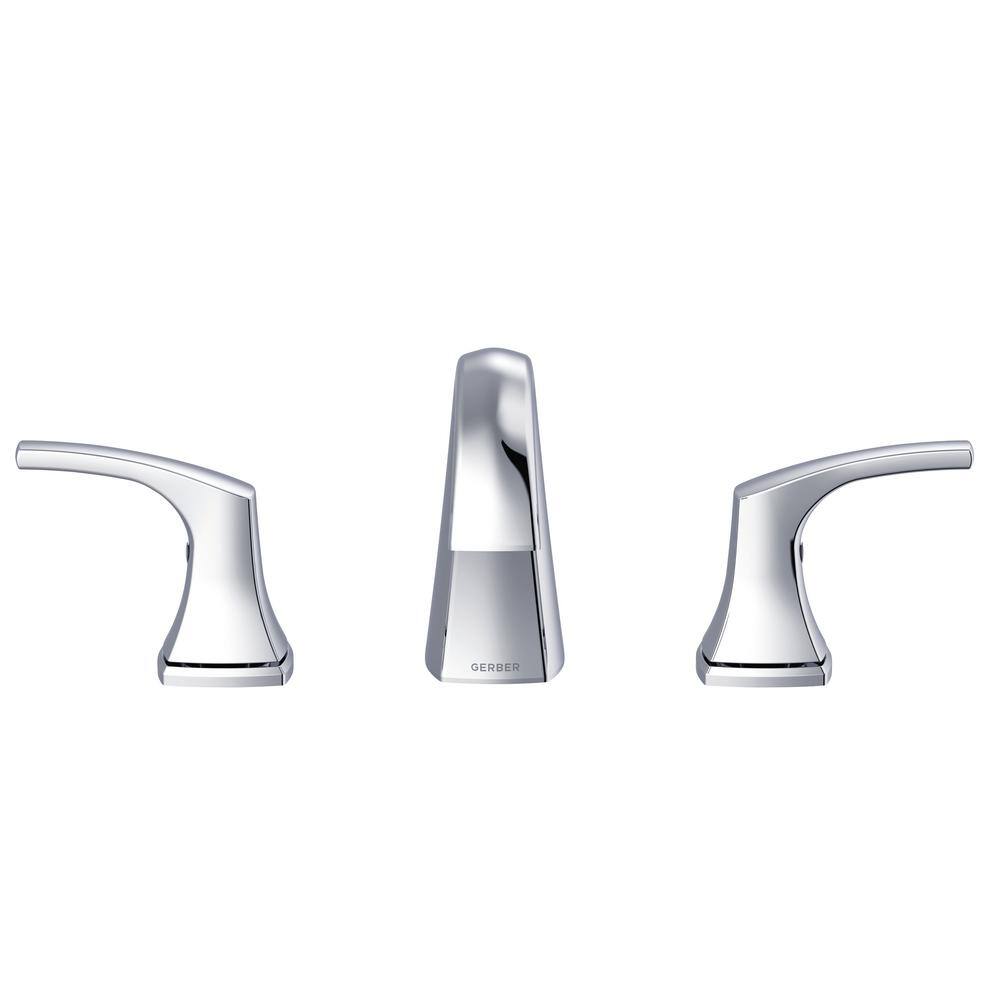 Vaughn Chrome Widespread Bathroom Faucet with Drain Assembly
