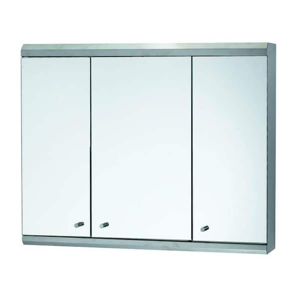 Stainless Steel Wall Mounted Medicine Cabinet w/ Mirror 21.75 x 1