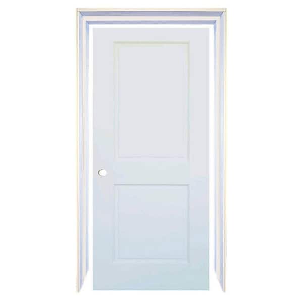 Kimberly Bay 80 in. H x 36 in. W 2-Panel Shaker White Solid Core