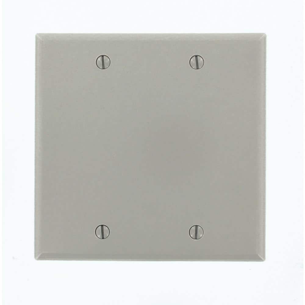 2-Gang Gray Blank Plastic Standard Wall Plate (1-Pack) 87025 price history on PriceWatchPro