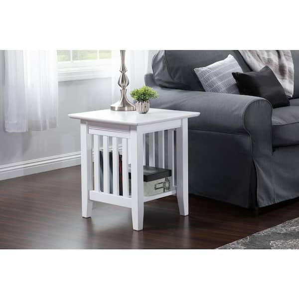 AFI Mission White End Table