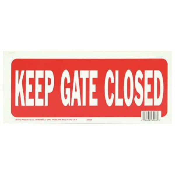 UPC 029069230081 product image for Keep Gate Closed Sign | upcitemdb.com