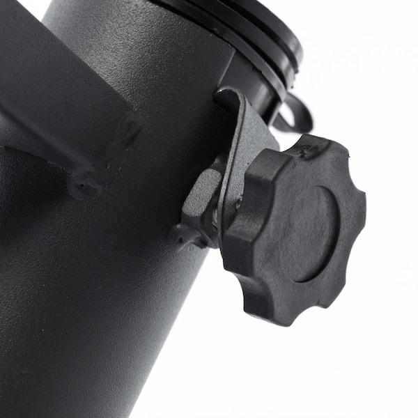 Gardenised Black Outdoor Weather Resistant Balcony Clamp Umbrella