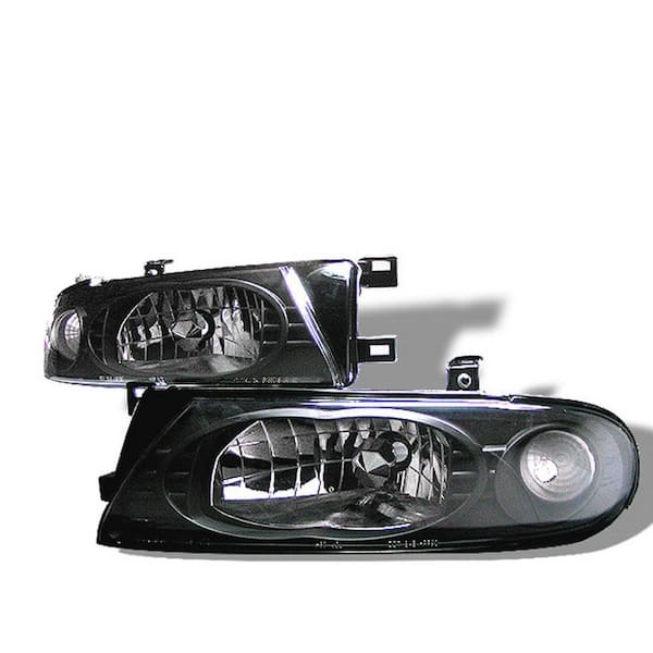 Spyder Auto Nissan Altima 93-97 Crystal Headlights - Black