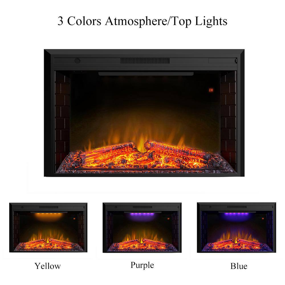 50 in. Electric Fireplace Insert with Overheating Ubuy Hungary