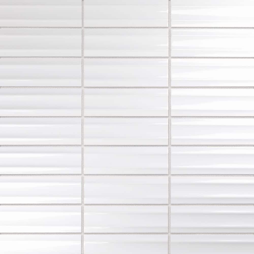 Crown Heights Maori Glossy White 3 in. x 8 in. Ceramic Wall Tile (9.0 sq. ft. /Case) price history on PriceWatchPro