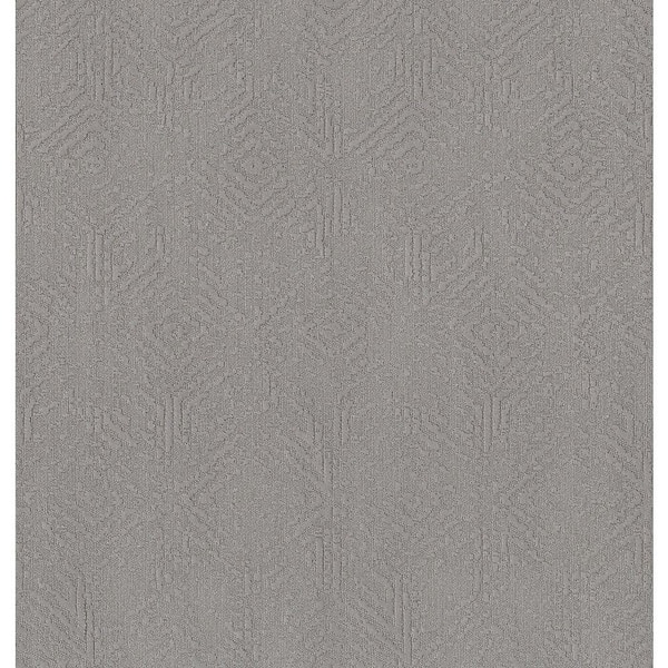 Shaw Starlore - Academy - Gray 39.3 oz. Nylon Pattern Installed Carpet