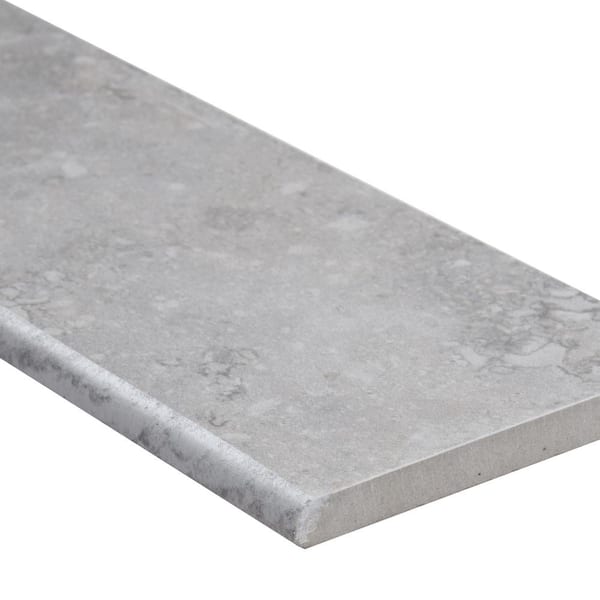 MSI Napa Gray Bullnose 3 in. x 13 in. Matte Ceramic Wall Tile (10.83 lin. ft. / case)