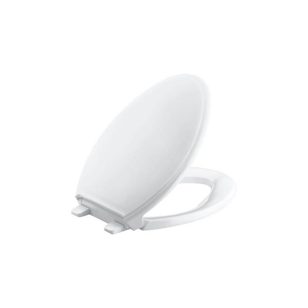 KOHLER Glenbury Elongated Closed Front Toilet Seat in White