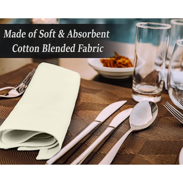 Flour Sack Cloth Napkins - Set Of 16, 100% Cotton Reusable