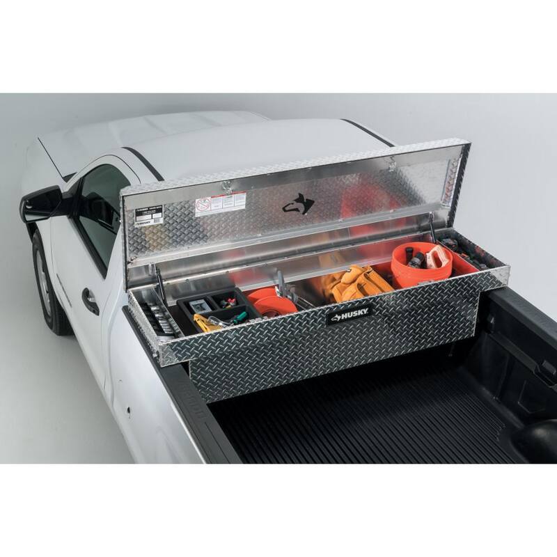 71.36 in. Diamond Plate Aluminum Full Size Crossbed Truck Tool Box