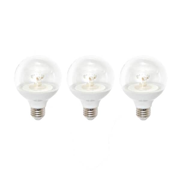 EcoSmart 40-Watt Equivalent G25 Dimmable LED Light Bulb, Daylight (3-Pack)