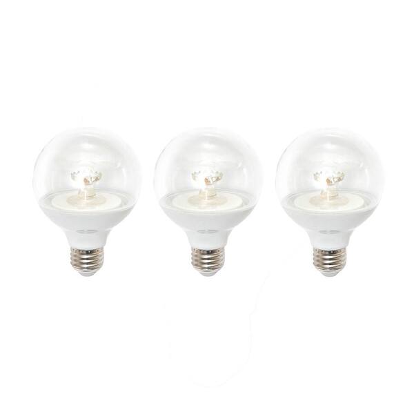 EcoSmart 40-Watt Equivalent G25 Dimmable LED Light Bulb, Daylight (3-Pack)