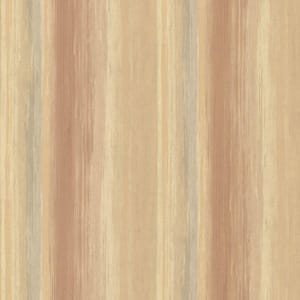 Sebago Burnt Sienna Dry Brush Stripe Burnt Sienna Wallpaper Sample